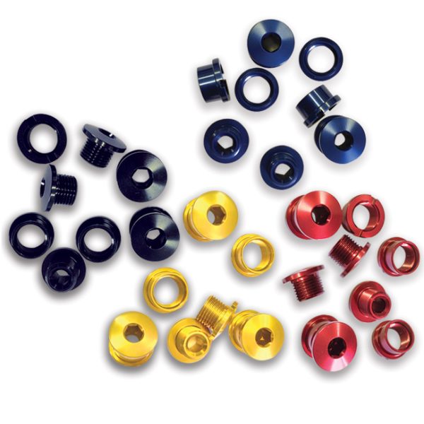 Single Ring Bolts 4 Colours Set of 5