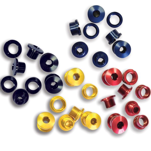 Single Ring Bolts 4 Colours Set of 5